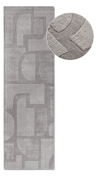 Szary wełniany chodnik tkany ręcznie 80x250 cm Alexis – Villeroy&Boch
