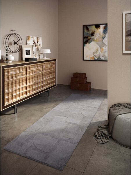 Szary wełniany chodnik tkany ręcznie 80x250 cm Alexis – Villeroy&Boch