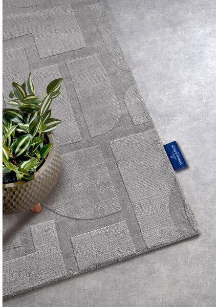 Szary wełniany chodnik tkany ręcznie 80x250 cm Alexis – Villeroy&Boch