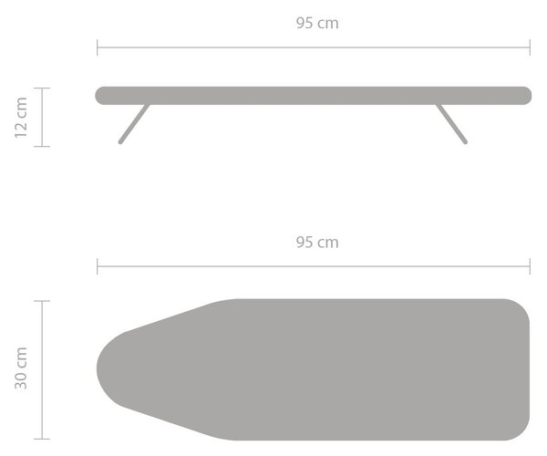 Stołowa deska do prasowania Metallised S – Brabantia
