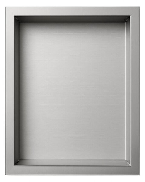 Półka łazienkowa wnękowa HYDROSAN IGA-CH-30X20X10 Chrom szczotkowany 30x20x10 cm