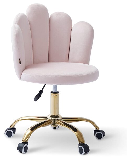 EMWOmeble Krzesło obrotowe muszelka DC-6092S / pudrowy róż #33