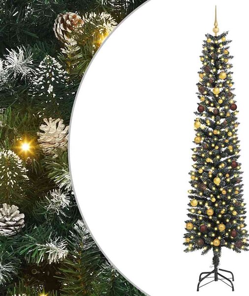 Sztuczna choinka z podstawą Zielony 240 cm PVC, plastik i stal