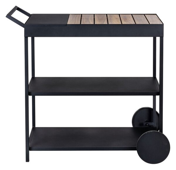 Barek na kółkach z blatem z drewna akacjowego 40x80 cm Miro – Wenko