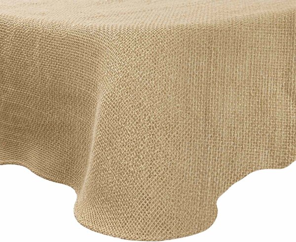 Obrus jutowy naturalny Ø 300 cm 100% Juta Tossa