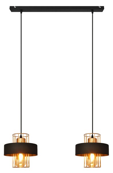Lampa wisząca podwójna VOLTA W-L 1377/2 BK+BR