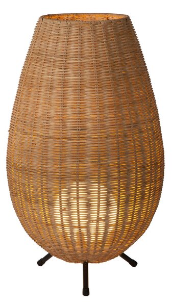 COLIN lampa stojąca G9 50cm drewno jasne ciemne