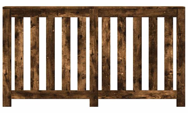 Osłona na grzejnik, przydymiony dąb, 149x20x82 cm
