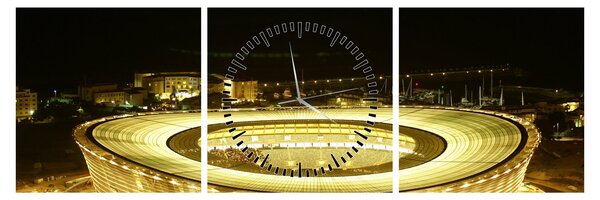 Obraz - stadion piłkarski (z zegarem) (90x30 cm)