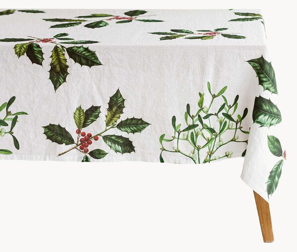 Obrus z lnu Holly & Mistletoe