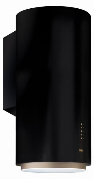 Okap BERG Floyd Premium Gold Czarny 400m3/h 62dB klasa B