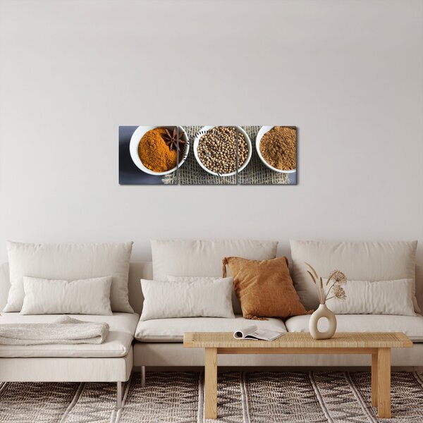 Obraz przypraw (z zegarem) (90x30 cm)