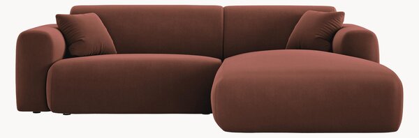Sofa narożna z weluru Nolio, różne rozmiary