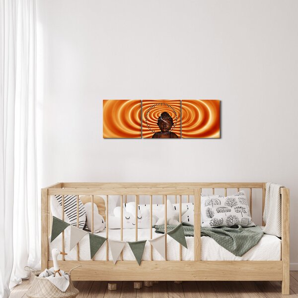 Obraz statuetki (z zegarem) (90x30 cm)