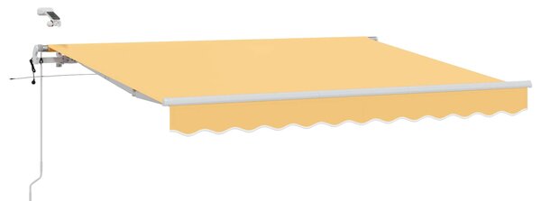 Markiza wysuwana piaskowy 350 x 250 cm Poliester