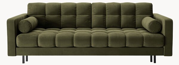 Sofa rozkładana z efektem aksamitu z miejscem do przechowywania Bali (3-osobowa)