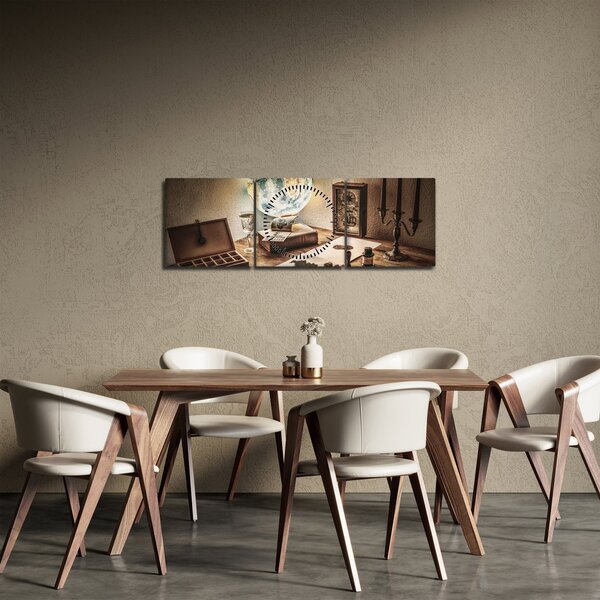 Obraz - stół podróżny (z zegarem) (90x30 cm)