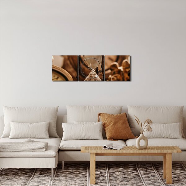 Obraz - klepsydra (z zegarem) (90x30 cm)