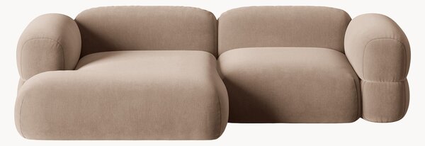Narożna sofa modułowa z aksamitu Roger (3-osobowa)