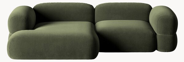 Narożna sofa modułowa z aksamitu Roger (3-osobowa)