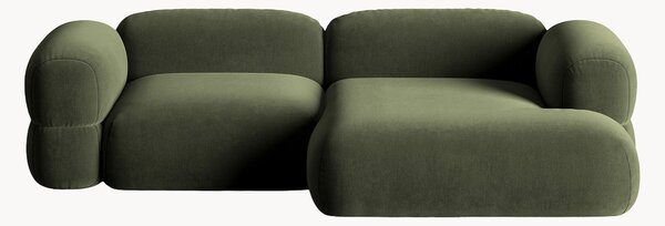 Narożna sofa modułowa z aksamitu Roger (3-osobowa)