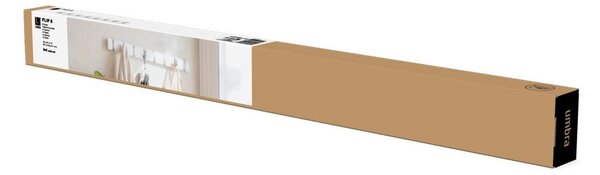 Biały wieszak ścienny z drewna topolowego Flip – Umbra