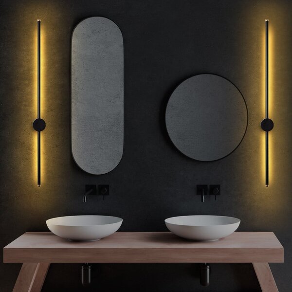 Czarny kinkiet LED Sword – Opviq lights