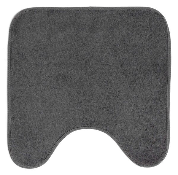 Antracytowy dywanik łazienkowy do WC 45x45 cm Vitamine – douceur d'intérieur