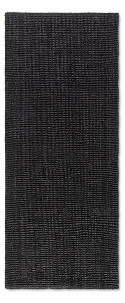 Czarny chodnik z juty 80x200 cm Bouclé – Hanse Home
