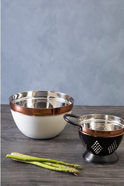 Misa ze stali nierdzewnej w beżowo-miedzianym kolorze ø 26 cm Prescott – Premier Housewares