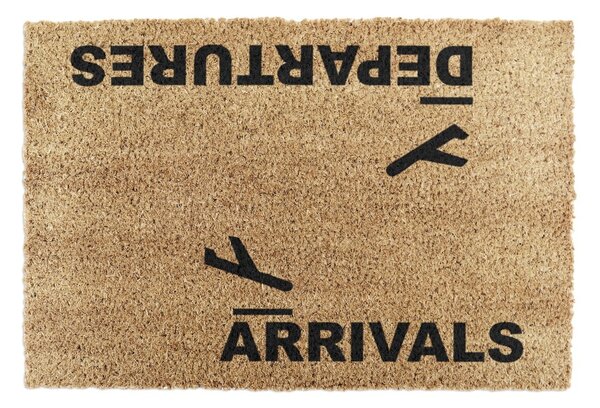 Wycieraczka z włókna kokosowego 40x60 cm Arrivals and Departures – Artsy Doormats