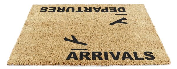 Wycieraczka z włókna kokosowego 40x60 cm Arrivals and Departures – Artsy Doormats