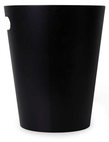Czarny biurowy kosz na śmieci 7,5 l Woodrow – Umbra