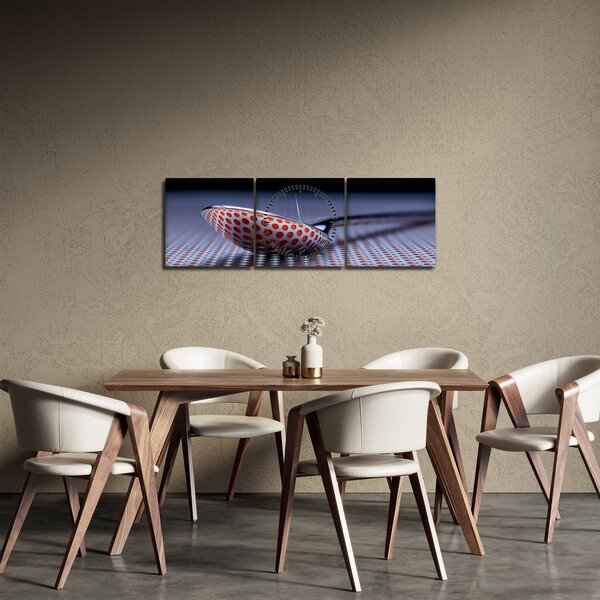Obraz odbicia (z zegarem) (90x30 cm)