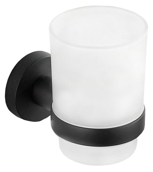 Mexen Remo kubek na szczoteczki, czarny - 7050738-70