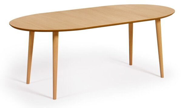 Rozkładany stół w dekorze dębu 90x120 cm Oqui – Kave Home