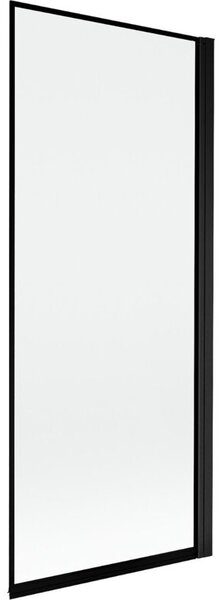 Mexen Mist parawan nawannowy 1-skrzydłowy prawy 80 x 150 cm, czarna ramka, czarny - 8A9-080-001-70-70-P