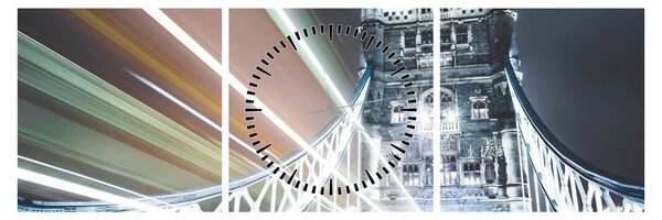 Obraz Tower Bridge (z zegarem) (90x30 cm)
