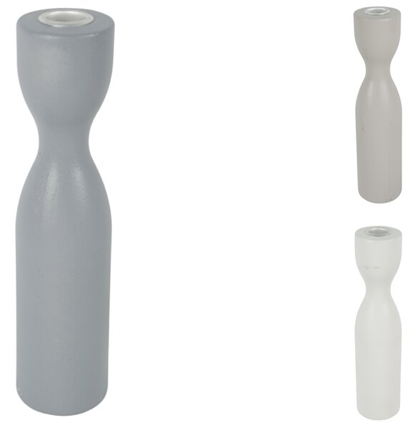 Drewniany świecznik TORNE 25 cm - różne kolory