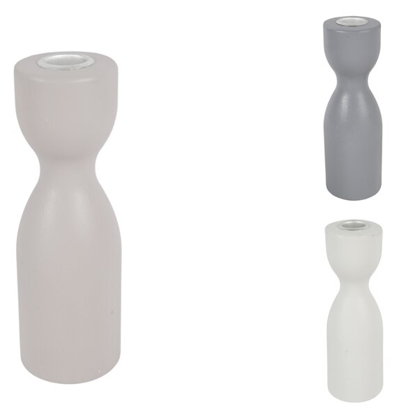 Drewniany świecznik TORNE 18 cm - różne kolory