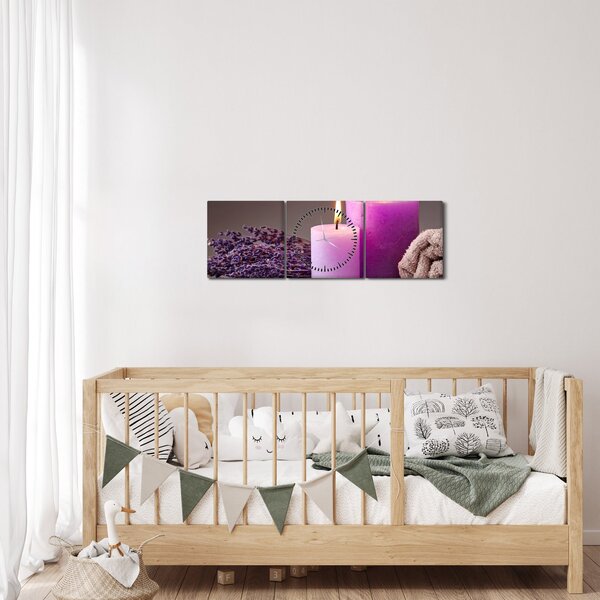 Obraz rzeczy spa (z zegarem) (90x30 cm)