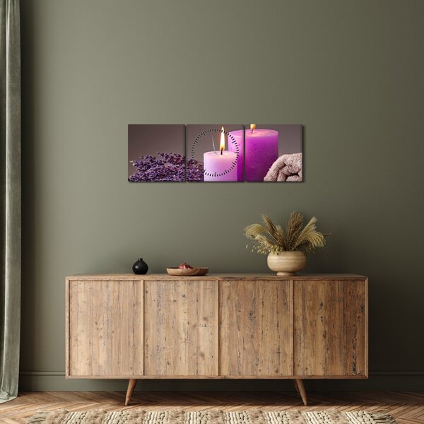 Obraz rzeczy spa (z zegarem) (90x30 cm)