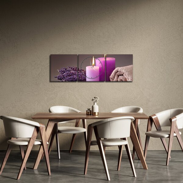 Obraz rzeczy spa (z zegarem) (90x30 cm)