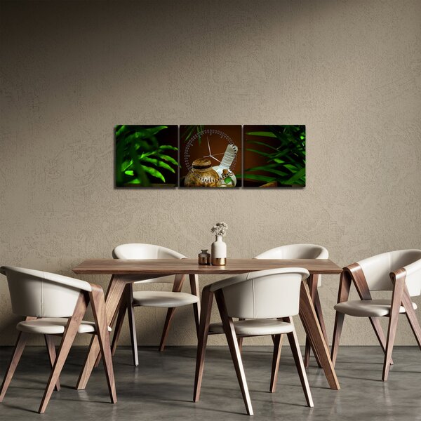 Obraz rzeczy spa (z zegarem) (90x30 cm)