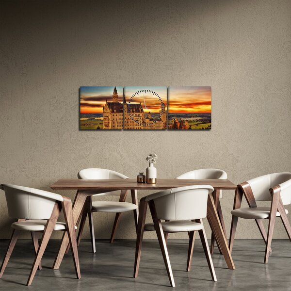 Obraz - Tyskland (z zegarem) (90x30 cm)