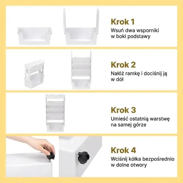Bookcart™ Pięciopoziomowy Regał Na Książki Na Kółkach