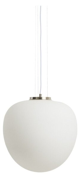 Biała lampa wisząca ze szklanym kloszem ø 25 cm Ardali – Kave Home