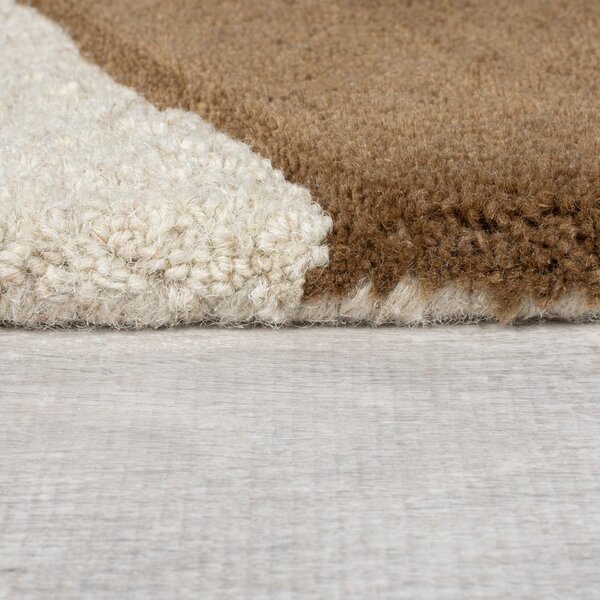 Brązowo-beżowy wełniany dywan 120x170 cm Glow – Flair Rugs