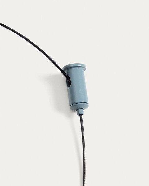Niebieska lampa wisząca LED ze ściemniaczem z metalowym kloszem ø 16 cm Porte – Kave Home