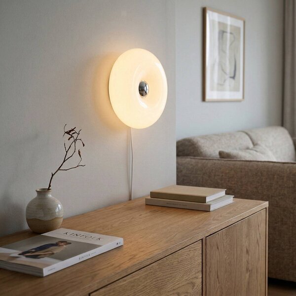 EGLO Lampa stołowa Basile, możliwość ściemniania, biały / opal, salon / jadalnia, szkło, nowoczesny